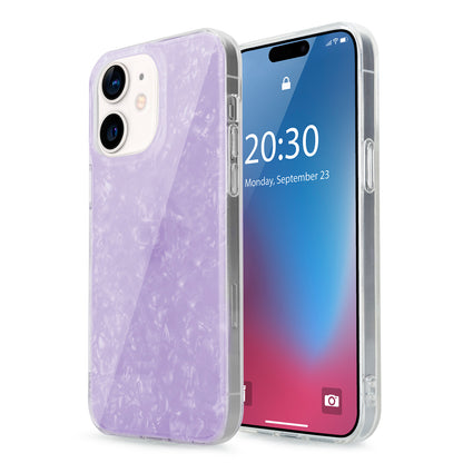 DOB SECHS Sparkling Glitter Shell Pattern Lightweight and Slim Design iPhone Case